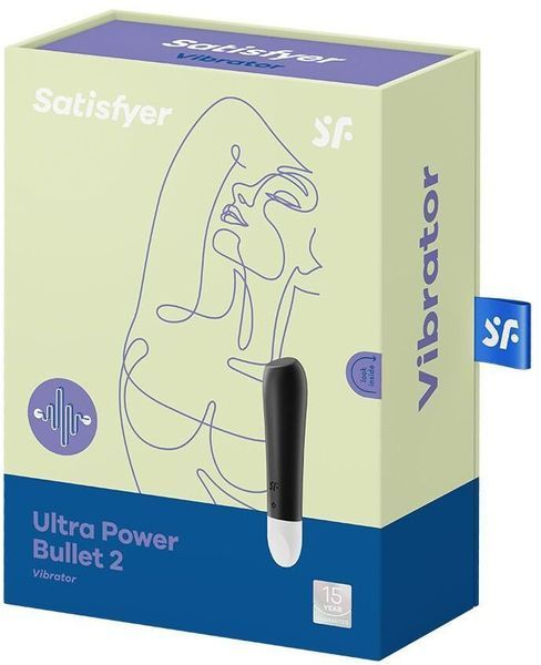 Віброкуля на акумуляторі Satisfyer Ultra Power Bullet 2 Black 889831 фото