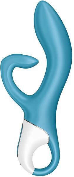 Вібратор кролик із потрійним відростком Satisfyer Embrace me Turquoise 982428 фото