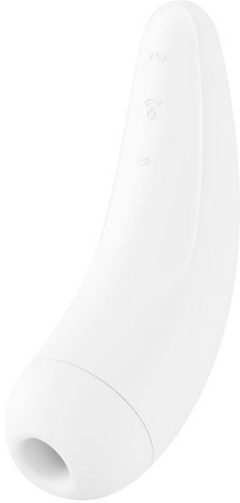 Вакуумный клиторальный стимулятор Satisfyer Curvy 2+ White 669603 фото