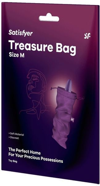 Мішечок для зберігання іграшок Satisfyer Treasure Bag M Violet 1329927 фото