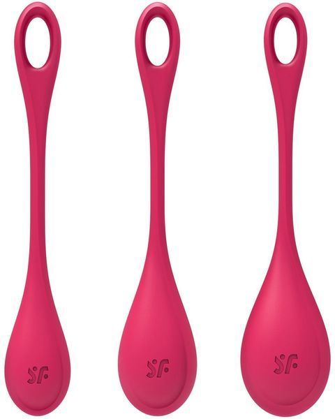 Набор йони бусин Satisfyer Yoni Power 1 Red 889609 фото