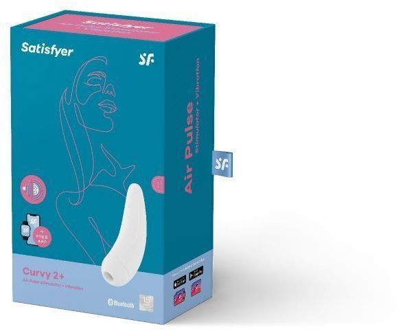Вакуумный клиторальный стимулятор Satisfyer Curvy 2+ White 669603 фото