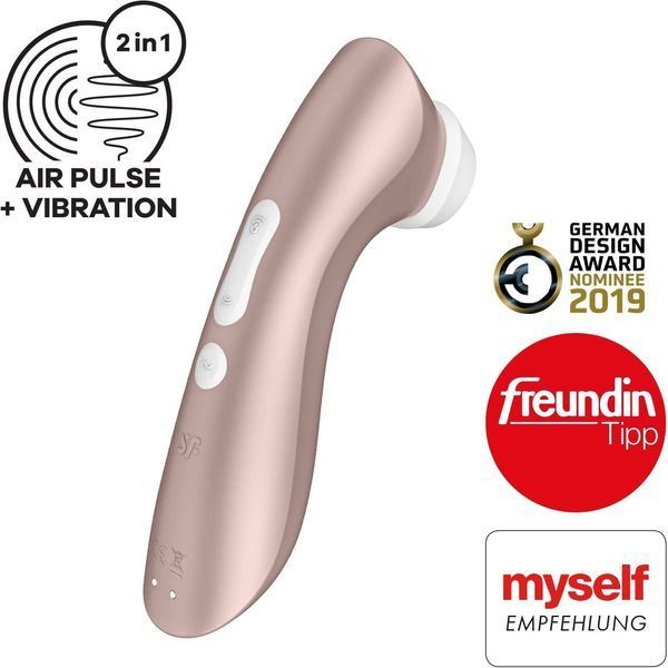 Вакуумний кліторальний стимулятор Satisfyer Pro 2+ Vibration 594154 фото