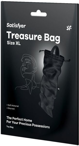 Мішечок для зберігання іграшок Satisfyer Treasure Bag XL Black 1329928 фото
