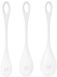 Набор йони бусин Satisfyer Yoni Power 1 White, диаметр 2-2,5-3см, вес 22-46-74гр 1001949 фото 1