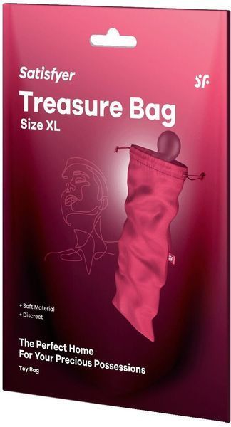 Мішечок для зберігання іграшок Satisfyer Treasure Bag XL Pink 1329929 фото