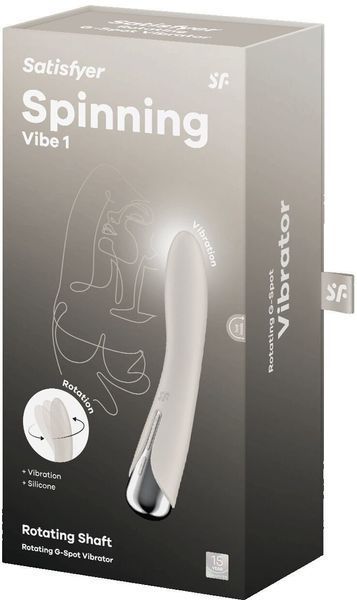 Вибратор Satisfyer Spinning Vibe 1 Beige 1329886 фото