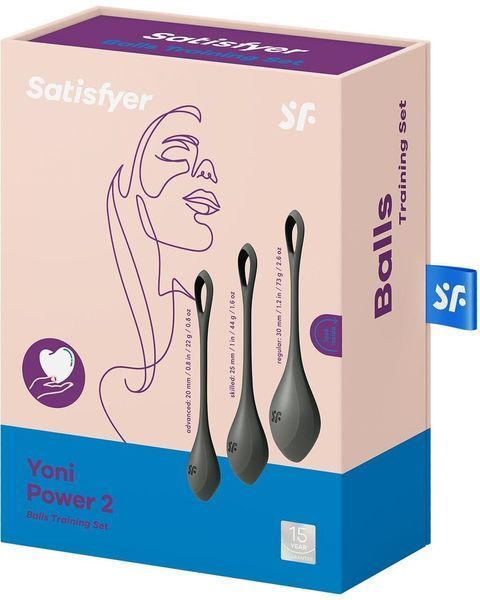 Набор йони бусин Satisfyer Yoni Power 2 Black 889610 фото