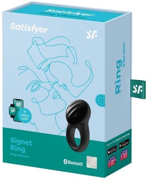 Ерекційне смарт віброкільце Satisfyer Signet Ring 728721 фото