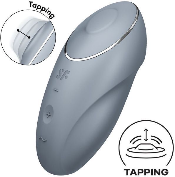 Вибратор Satisfyer Tap & Climax 1 Bluegrey 1354397 фото