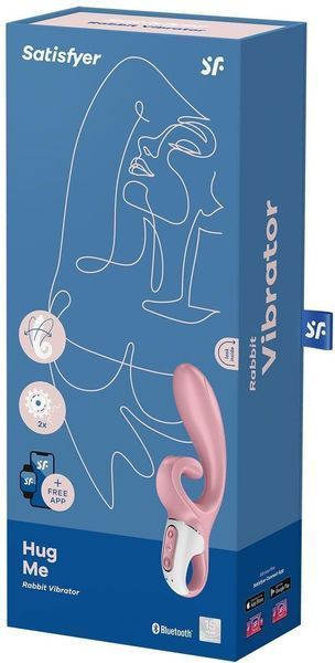 Смарт вібратор кролик Satisfyer Hug Me Pink 982430 фото