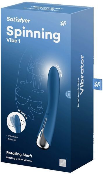 Вибратор Satisfyer Spinning Vibe 1 Blue 1329887 фото