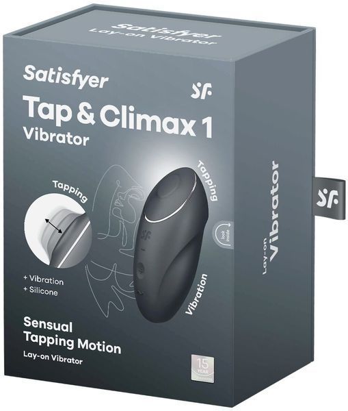 Вибратор Satisfyer Tap & Climax 1 Grey 1354396 фото