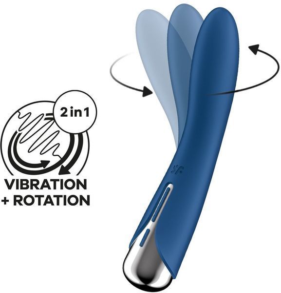 Вибратор Satisfyer Spinning Vibe 1 Blue 1329887 фото