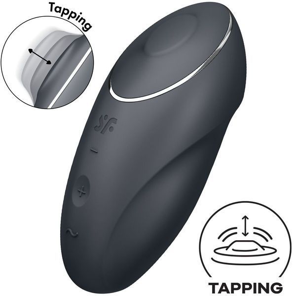 Вибратор Satisfyer Tap & Climax 1 Grey 1354396 фото