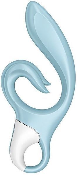 Вибратор-кролик Satisfyer Love Me Blue, гибкий, отросток с тройным кончиком 1104712 фото