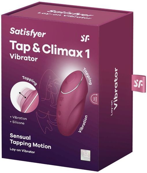 Вибратор Satisfyer Tap & Climax 1 Red 1354395 фото