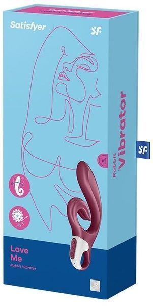 Вибратор-кролик Satisfyer Love Me Red, гибкий, отросток с тройным кончиком 1104713 фото