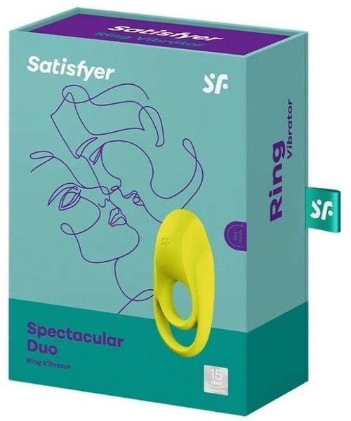 Двойное эрекционное кольцо с вибрацией Satisfyer Spectacular Duo 943972 фото