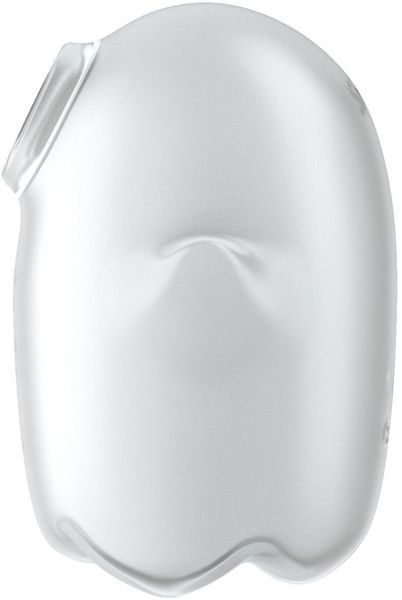 Вакуумний кліторальний стимулятор із вібрацією Satisfyer Glowing Ghost White 1329860 фото