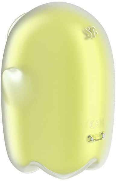 Вакуумний кліторальний стимулятор із вібрацією Satisfyer Glowing Ghost Yellow 1329861 фото