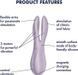 Клиторальный вибратор Satisfyer Threesome 2 Violet 1395354 фото 4