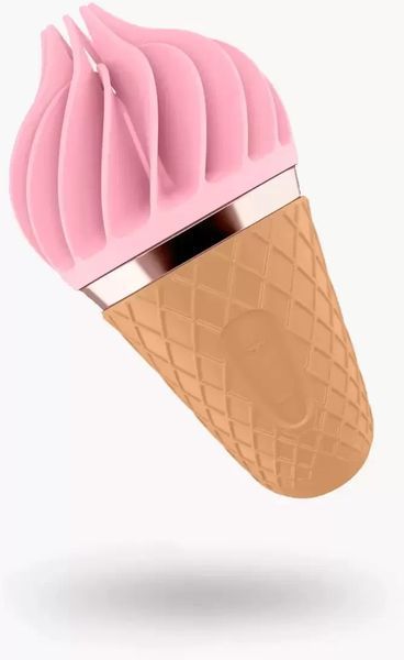 Стимулятор для клитора с вращающимися лепестками Satisfyer Lay-On - Sweet Treat Pink/Brown 788068 фото