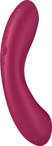 Вакуумный стимулятор с вибрацией Satisfyer Curvy Trinity 1 Red 1176186 фото