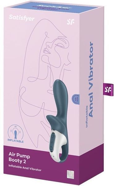 Анальний вібратор Satisfyer Air Pump Booty 2 1176173 фото