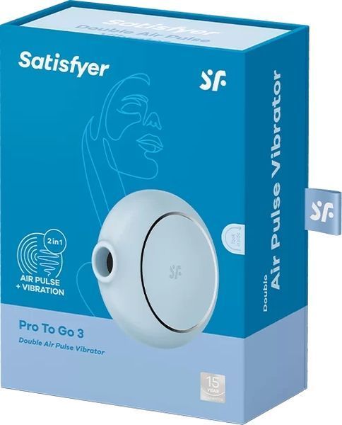 Вакуумный стимулятор Satisfyer Pro To Go 3 Blue 1033964 фото