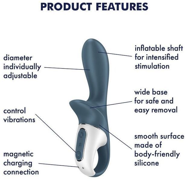 Анальний вібратор Satisfyer Air Pump Booty 2 1176173 фото