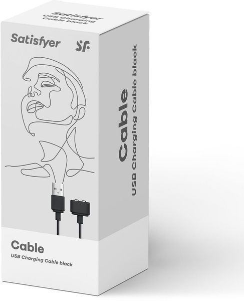Заряджання (запасний кабель) для іграшок Satisfyer USB charging cable Black 1131205 фото