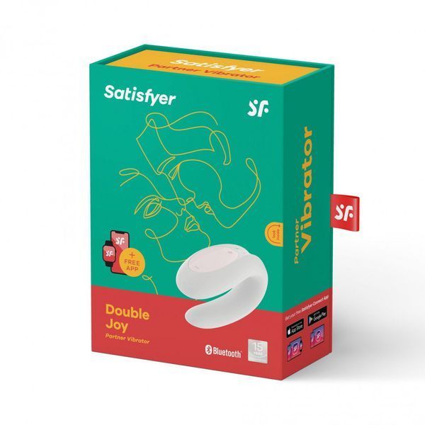 Вибратор для пар Satisfyer Double Joy White 698395 фото