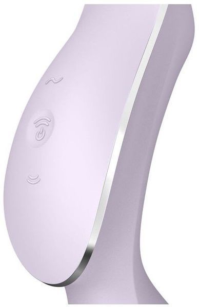 Вакуумний стимулятор із вібрацією Satisfyer Curvy Trinity 2 Violet 939611 фото
