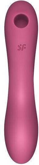 Вакуумный стимулятор с вибрацией Satisfyer Curvy Trinity 3 Red 939612 фото