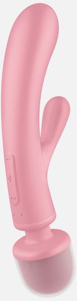 Вібратор-кролик + масажер 2в1 Satisfyer Triple Lover Рink 1247673 фото