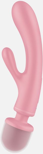 Вібратор-кролик + масажер 2в1 Satisfyer Triple Lover Рink 1247673 фото