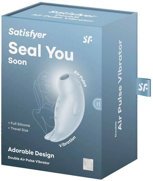Вакуумний кліторальний стимулятор із вібрацією Satisfyer Seal You Soon 1329862 фото