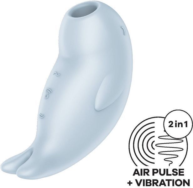 Вакуумний кліторальний стимулятор із вібрацією Satisfyer Seal You Soon 1329862 фото