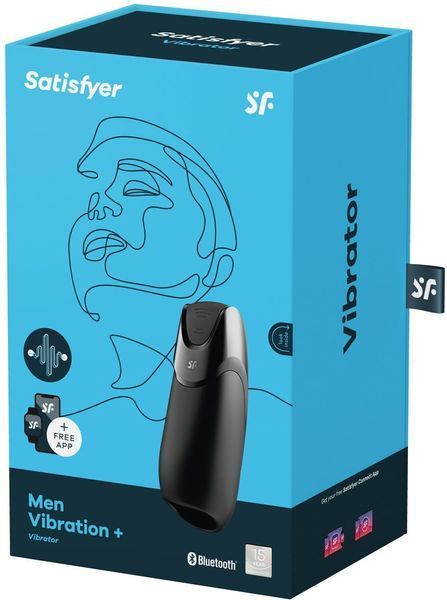 Смарт-мастурбатор з вібрацією Satisfyer Men Vibration+, 2 мотора, 14 режимів, водонепроникний 1202686 фото