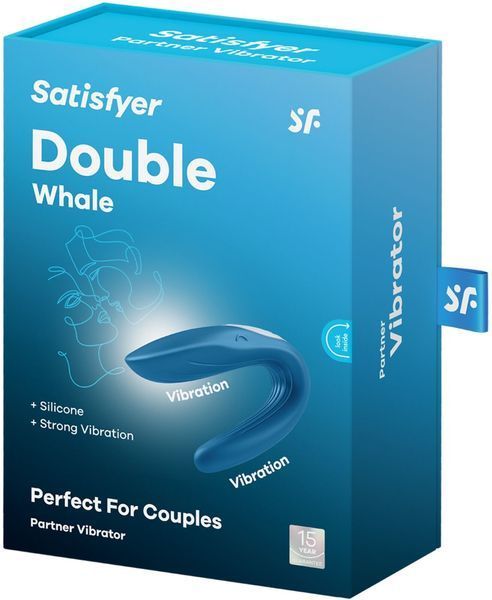 Вібратор для пар Satisfyer Double Whale з двома моторчиками 722231 фото