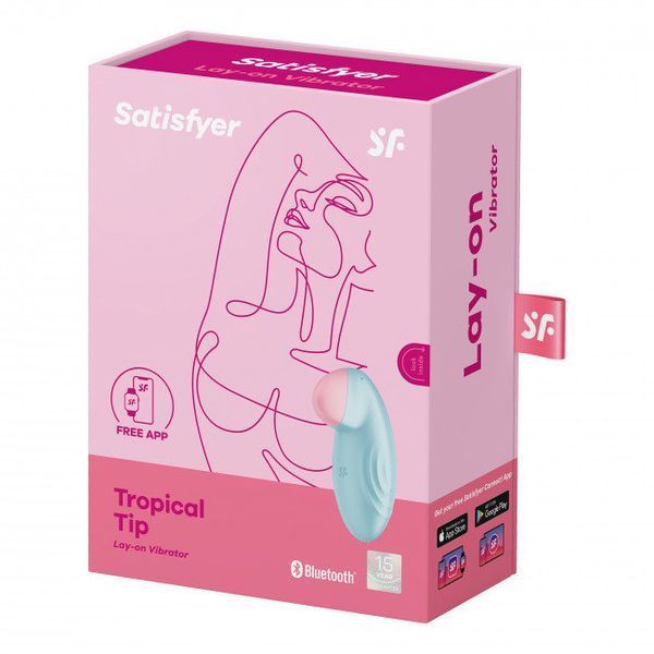 Вибратор Satisfyer Tropical Tip Light Blue 1040707 фото