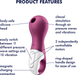 Массажер с вакуумной стимуляцией Satisfyer Lucky Libra 921742 фото 4
