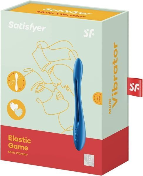 Универсальный гибкий вибратор для пар Satisfyer Elastic Game Dark Blue 1176235 фото