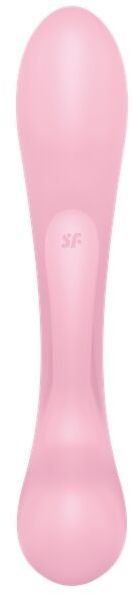 Двосторонній вібратор-кролик Satisfyer Triple Oh Pink, 3 мотори, руків&rsquo;я-масажер 1104717 фото