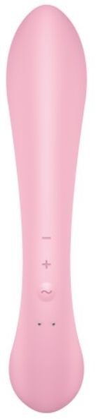 Двосторонній вібратор-кролик Satisfyer Triple Oh Pink, 3 мотори, руків&rsquo;я-масажер 1104717 фото
