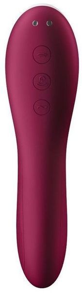 Вакуумный стимулятор с вибрацией Satisfyer Dual Crush Wine Red 939613 фото