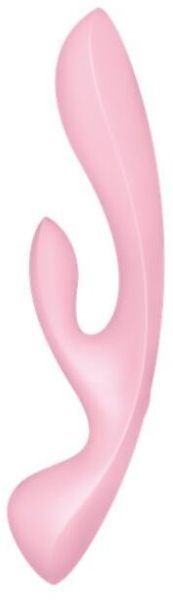 Двосторонній вібратор-кролик Satisfyer Triple Oh Pink, 3 мотори, руків&rsquo;я-масажер 1104717 фото