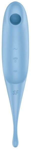 Вакуумний стимулятор Satisfyer Twirling Pro Blue 1104698 фото