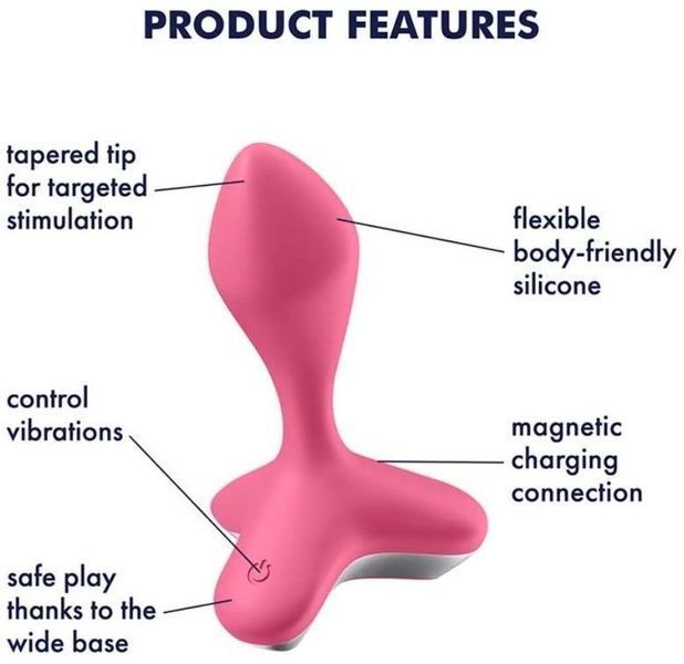 Анальний затор із вібрацією Satisfyer Game Changer Pink 939597 фото